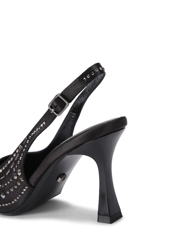 Carvela Catwalk Sling Black Shoes - Imagem 5 de 5
