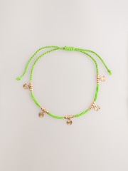 Green Thread Disc Drop Pully Anklet - Image 4 of 6