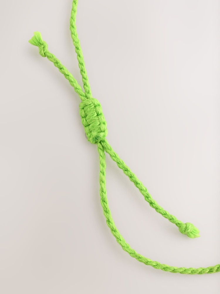 Green Thread Disc Drop Pully Anklet - Image 6 of 6