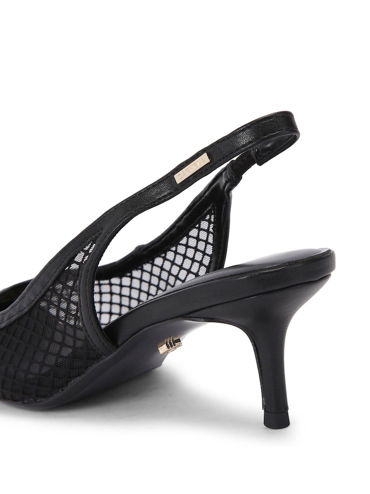 Czarny - Carvela Muse 60 Slingback Shoes - Image 4 of 5