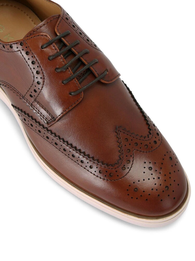 KG Kurt Geiger Natural Franz Brogues - Image 5 of 5