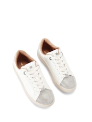 KG Kurt Geiger Eliza Gem White Trainers - Image 2 of 5