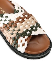 KG Kurt Geiger Brown/White Rosella2 Sandals - Image 5 of 5