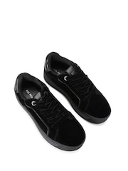 Negro - KG Kurt Geiger Lighter Velvet Trainers - Imagen 3 de 5