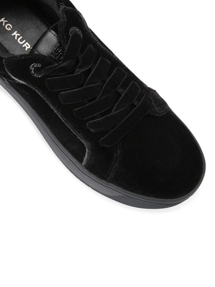 Negro - KG Kurt Geiger Lighter Velvet Trainers - Imagen 5 de 5 Negro - KG Kurt Geiger Lighter Velvet Trainers - Imagen 5 de 5