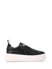 Negro oscuro - Zapatillas de deporte acolchadas y superligeras sin cordones de KG Kurt Geiger - Imagen 1 de 4
