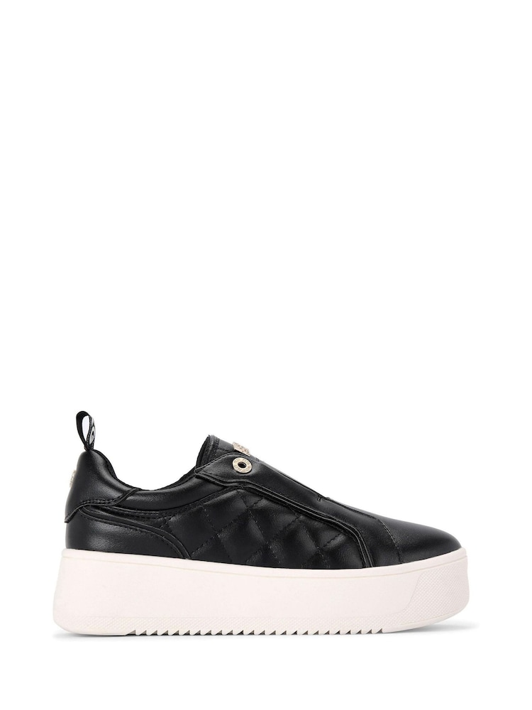 Negro oscuro - Zapatillas de deporte acolchadas y superligeras sin cordones de KG Kurt Geiger - Imagen 1 de 4