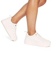 Blanco - Zapatillas de deporte acolchadas y superligeras sin cordones de KG Kurt Geiger - Imagen 1 de 5
