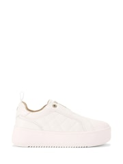 Blanco - Zapatillas de deporte acolchadas y superligeras sin cordones de KG Kurt Geiger - Imagen 2 de 5
