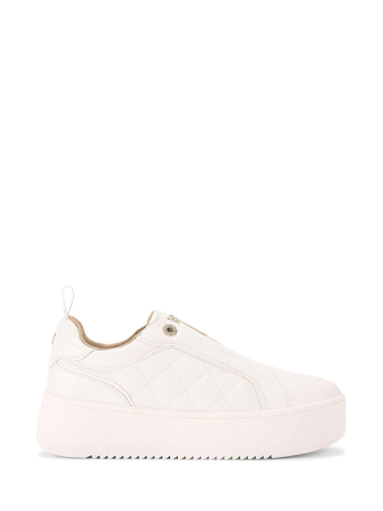 Blanco - Zapatillas de deporte acolchadas y superligeras sin cordones de KG Kurt Geiger - Imagen 2 de 5