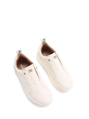 Blanco - Zapatillas de deporte acolchadas y superligeras sin cordones de KG Kurt Geiger - Imagen 3 de 5