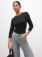 Black Soft Touch Long Sleeve Top - Image 1 of 1
