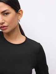 Black Soft Touch Long Sleeve Top - Image 4 of 4