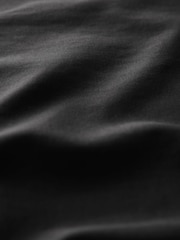 Black Soft Touch Slinky Nylon Crew Neck Long Sleeve Top - Image 6 of 6