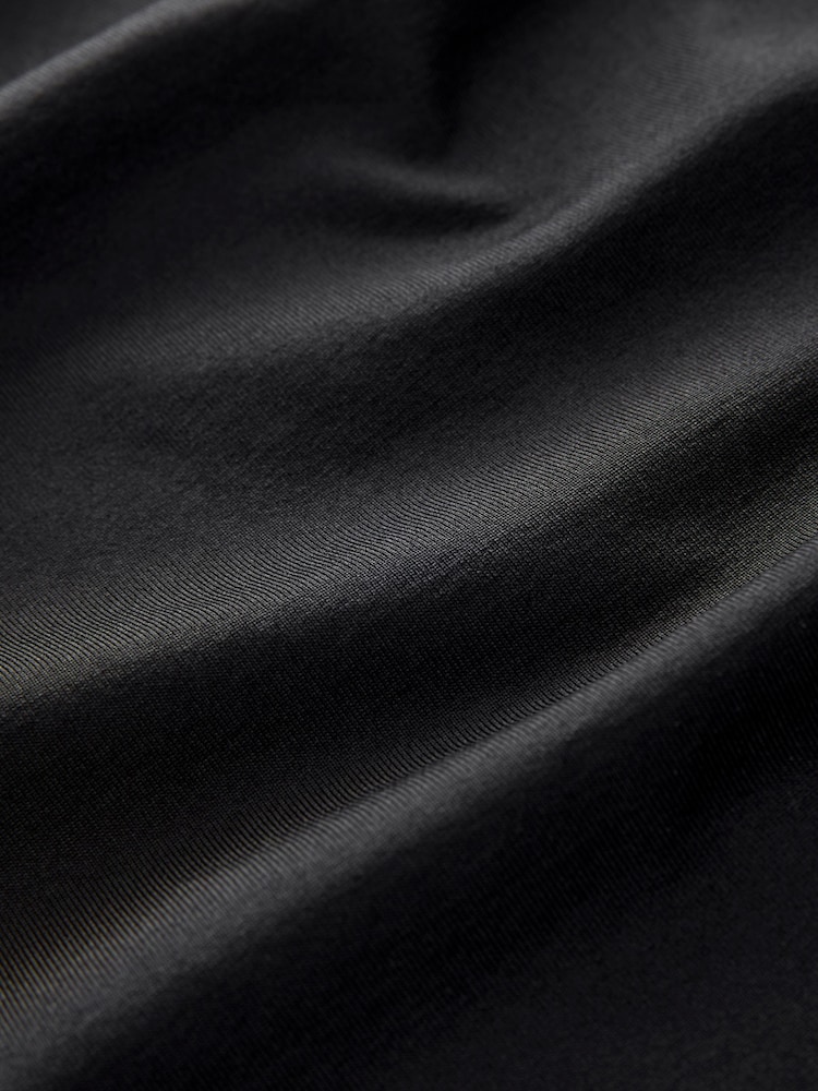 Black Soft Touch Polyamide Ruched Sleeveless Top - Image 8 of 8