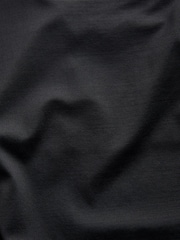 Black Soft Touch Polyamide Scoop Neck Vest Top - Image 7 of 7