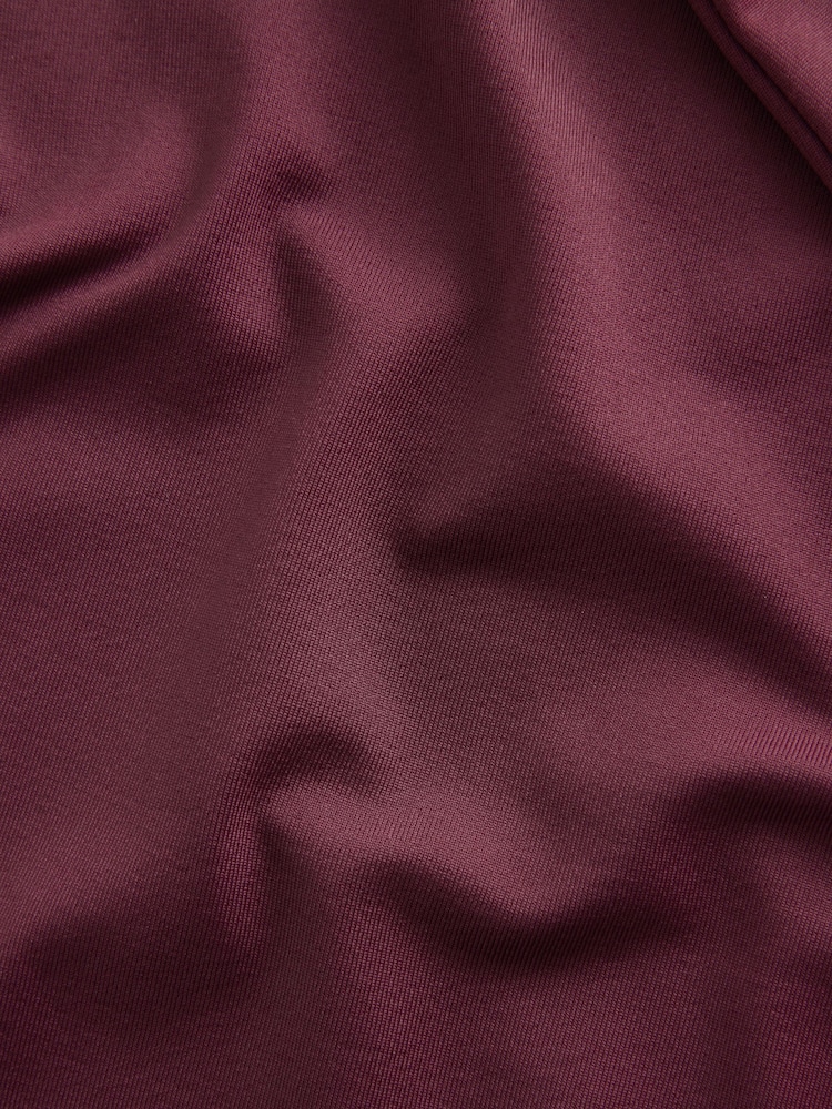 Burgundy Red Soft Touch Long Sleeve Top - Image 8 of 8
