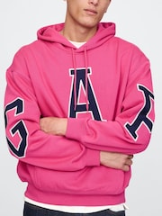 Gap Pink Heavyweight Logo Hoodie - Image 4 of 5