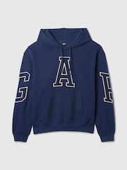 Gap Blue Heavyweight Logo Hoodie - Image 5 of 5