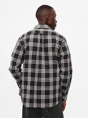Gap Black Regular Fit Long Sleeve Poplin Shirt - Image 2 of 5