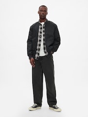 Gap Black Regular Fit Long Sleeve Poplin Shirt - Image 3 of 5