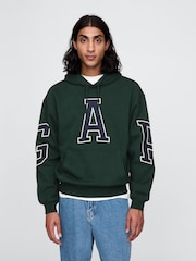 Gap Dark Green Heavyweight Logo Hoodie - Image 1 of 5