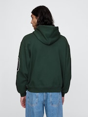 Gap Dark Green Heavyweight Logo Hoodie - Image 2 of 5
