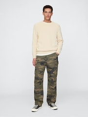 Creme - Gap Raglan-Pullover mit Rundhalsausschnitt - Bild 3 von 8