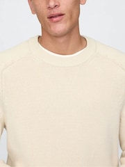 Creme - Gap Raglan-Pullover mit Rundhalsausschnitt - Bild 4 von 8