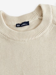Creme - Gap Raglan-Pullover mit Rundhalsausschnitt - Bild 7 von 8