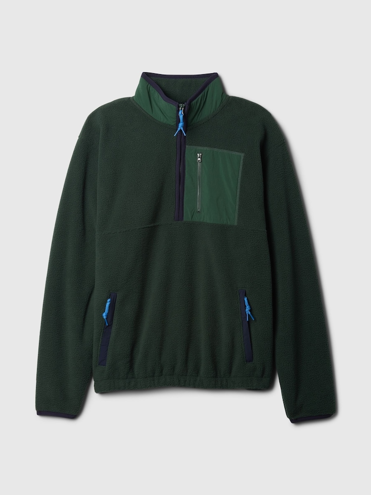 Grün - Gap – Sherpa-Fleece-Pullover mit Viertelreißverschluss - Bild 5 von 5 Grün - Gap – Sherpa-Fleece-Pullover mit Viertelreißverschluss - Bild 5 von 5
