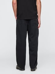 Gap Black Loose Fit Cotton Twill Utility Chinos - Image 2 of 5