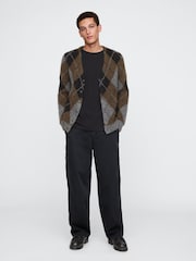 Gap Black Loose Fit Cotton Twill Utility Chinos - Image 4 of 5
