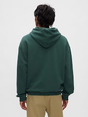 Gap Green Heavyweight Stitch Logo Hoodie - Image 3 of 5