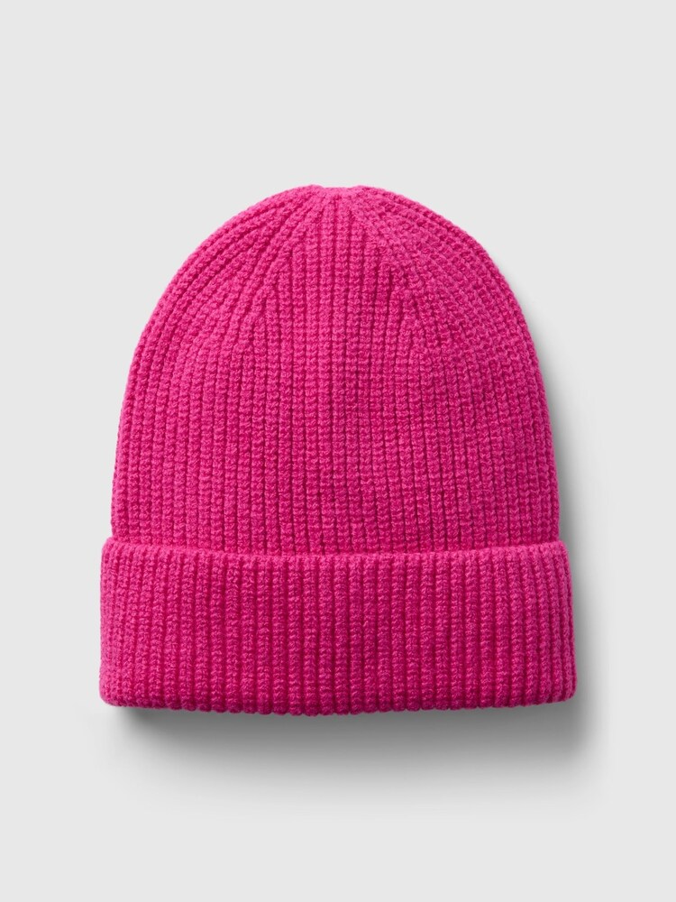 Gap Pink CashSoft Beanie Hat - Image 2 of 2 Gap Pink CashSoft Beanie Hat - Image 2 of 2
