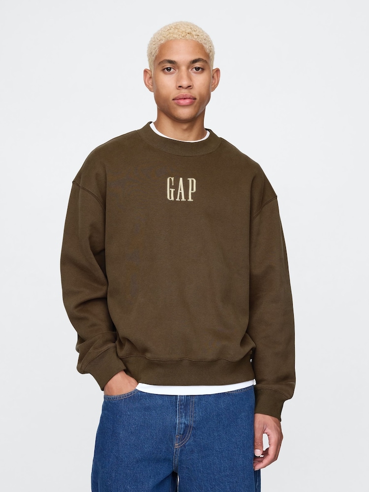 Gap Brown Vintage Soft Logo Jumper - Image 1 of 1