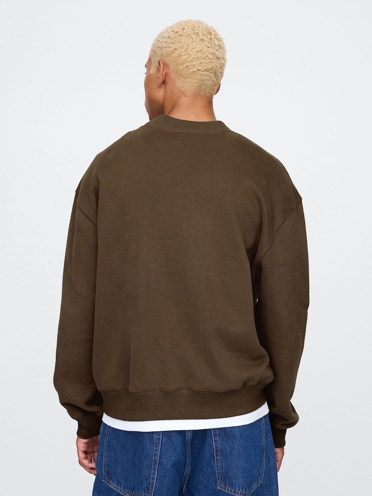 Braun - Gap – Vintage – weicher Pullover mit Logo - Bild 2 von 5