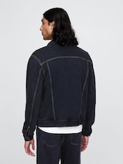 Gap Blue Heavyweight Fleece-Lined Denim Jacket - Image 2 of 5