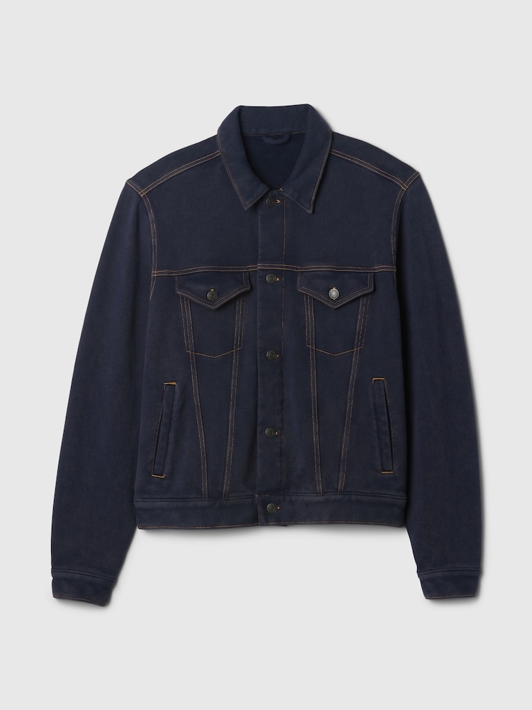 Gap Blue Heavyweight Fleece-Lined Denim Jacket - Image 5 of 5