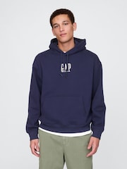 Gap Navy Blue Vintage Soft Logo Hoodie - Image 1 of 5