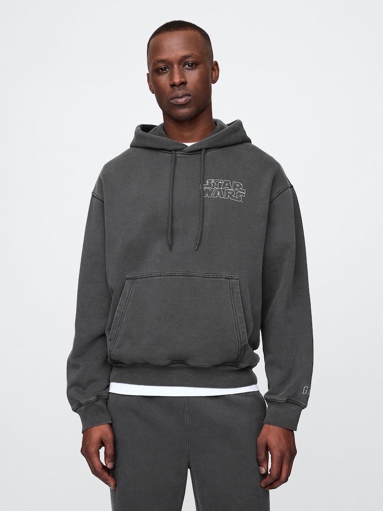 Gap Black Darth Vader Star Wars Heavyweight Hoodie - Image 1 of 6