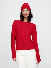 Gap Red CashSoft Beanie Hat - Image 1 of 3