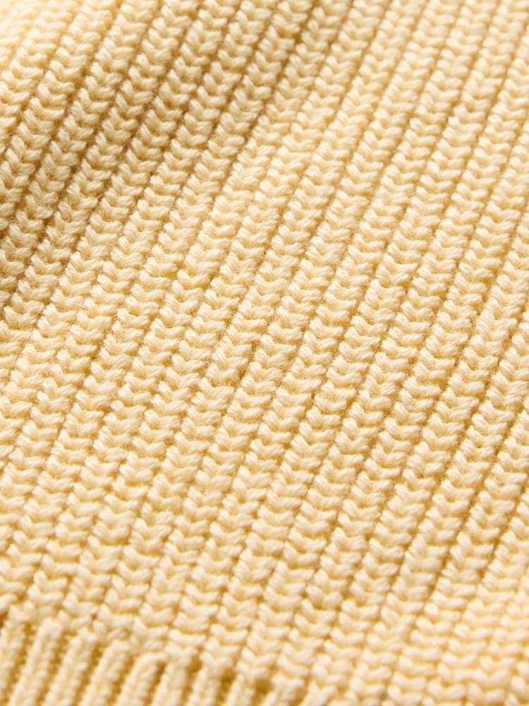 Gap Yellow Shaker-Stitch Crew Neck Jumper - Image 5 of 5