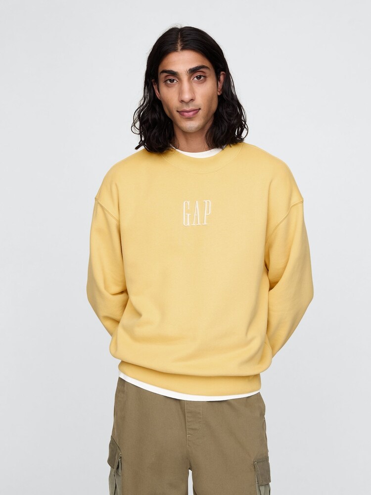 Gap Yellow Vintage Soft Logo Jumper - Image 1 of 1