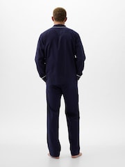 Gap Navy Blue Cotton Poplin Long Pyjamas - Image 2 of 3