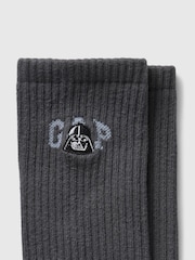 Gap Black Adults Star Wars Logo Crew Socks - Image 2 of 2