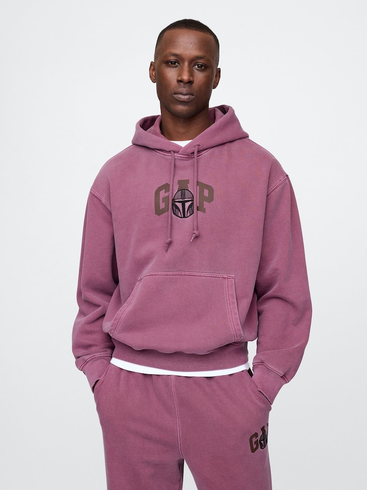 Mandaloriano en morado - Sudadera gruesa con capucha y diseño de Star Wars de Gap - Imagen 1 de 5