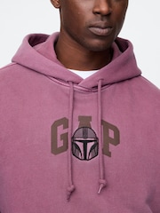 Mandaloriano en morado - Sudadera gruesa con capucha y diseño de Star Wars de Gap - Imagen 3 de 5