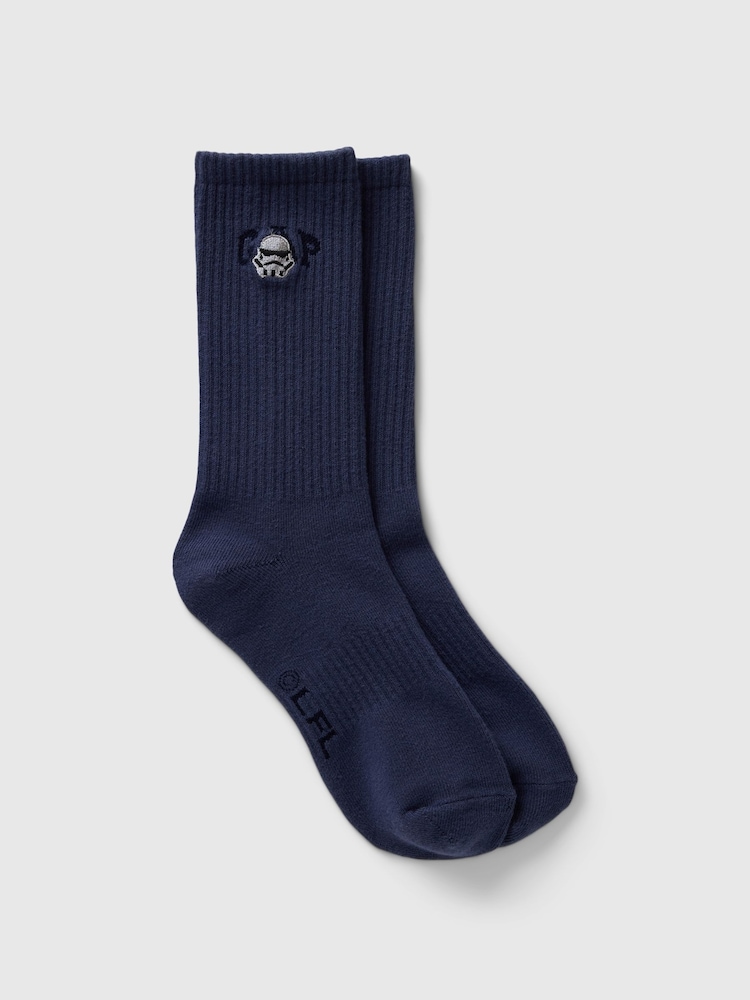 Gap Blue Adults Star Wars Logo Crew Socks - Image 1 of 2