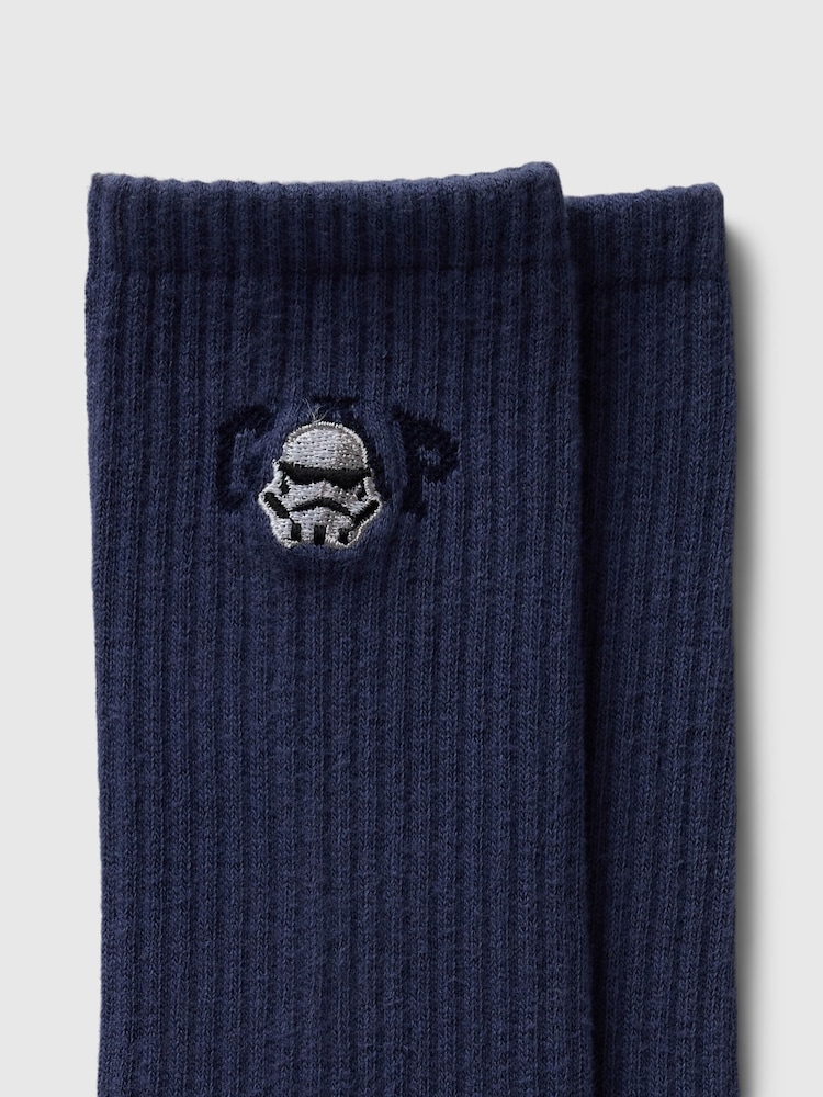 Gap Blue Adults Star Wars Logo Crew Socks - Image 2 of 2